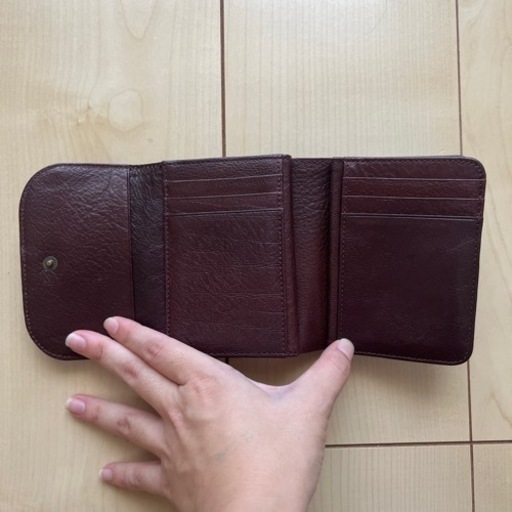 高品質】Ryu レザー二つ折財布（猪革と栃木レザーの手縫いの二