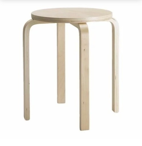 イケアの丸イス、IKEAの木製スツール