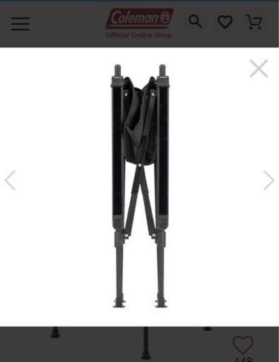 Coleman/コールマン ツーウェイキャプテンチェア 2脚セット ブラック