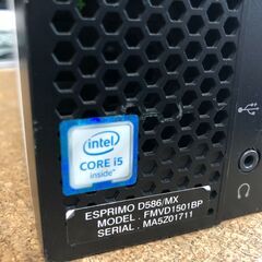 富士通 ESPRIMO D586/MX Core i5 8GB SSD240GB Windows11 Microsoft