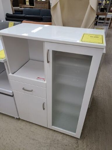 J7237　NITORI　ニトリ　レンジボード　コパン　80MRB　WH　ホワイト　クリーニング済　【リユースのサカイ柏店】