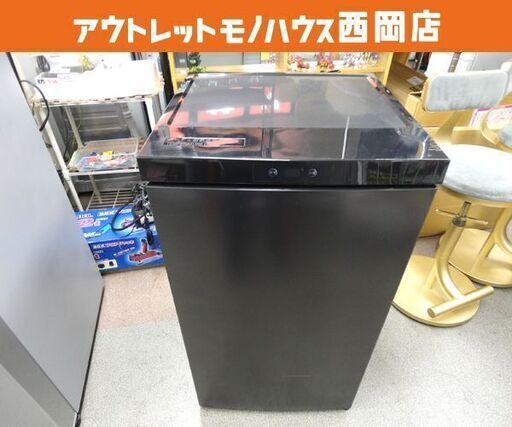 高年式！ 西岡店 2023年製 冷凍庫 64L マクスゼン JF064ML01GM 1ドア 前開き ケース式収納 MAXZEN ブラック 百Lクラス以下
