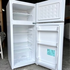 札幌市内配送可 美品 21年製 Haier ハイアール 130L 2ドア冷蔵庫 JR-N130A 右開き