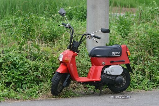埼玉発174】HONDA スカッシュ(AB11) キャンプ場での買い物、移動用に超便利です　ハンドルたためます
