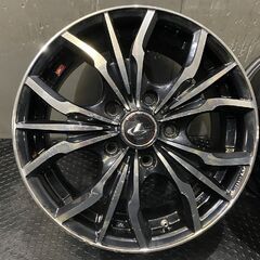 Weds LEONIS LV ウェッズ レオニスLV 社外ホイール 15インチ 4本 6J5HPCD114.3+50 ブラポリ ヴォクシー ノア等　(VHH434)