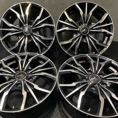 Weds LEONIS LV ウェッズ レオニスLV 社外ホイール 15インチ 4本 6J5HPCD114.3+50 ブラポリ ヴォクシー ノア等　(VHH434)