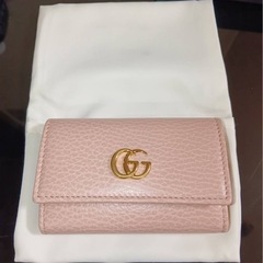 訳あり【未使用品】箱付き　グッチ　Gロゴ　6連キーケース　ピンク GUCCI6連キーケース(ピンク