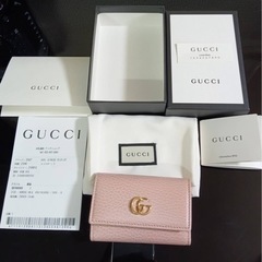 GUCCI6連キーケース(ピンク