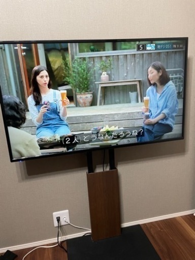 4K50インチ+壁テレビ台WALLV2