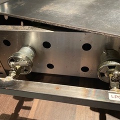 【取引中】業務用鉄板/焼き台/LPプロパンガス/数回使用/三宮受け渡し