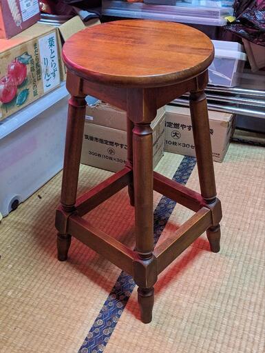 キッチンカウンターチェス木目、家具 椅子