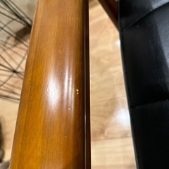 カリモク60 kチェア 2シーター 黒色