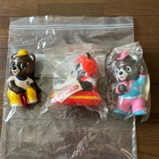 たくぎん　たくちゃん　貯金箱　ソフビ　3体セット　➕　北空知信金　貯金箱