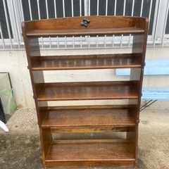 楔のオープンラック　古道具　アンティーク　昭和レトロ