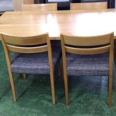 大塚家具 ダイニング5点セット 150×85×72