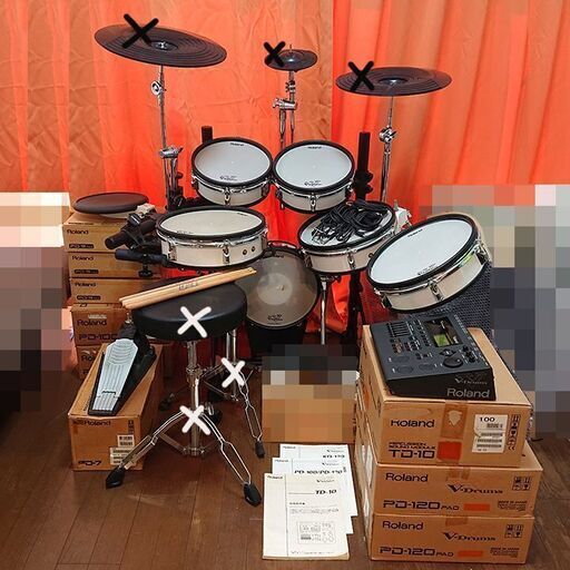 \u003c\u003c売却済\u003e\u003eRoland ローランド 電子ドラム V-Drums ドラムセット