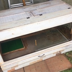 爬虫類 木製ケージ