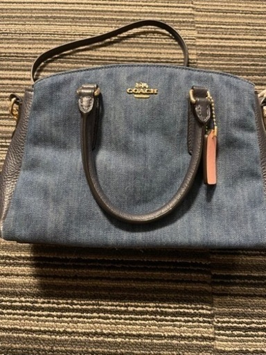 美品】COACH コーチ デニムショルダーバッグと三つ折財布2点セット ポーチ 
