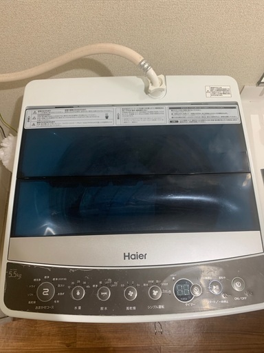 洗濯機（Haier JW-C55A）