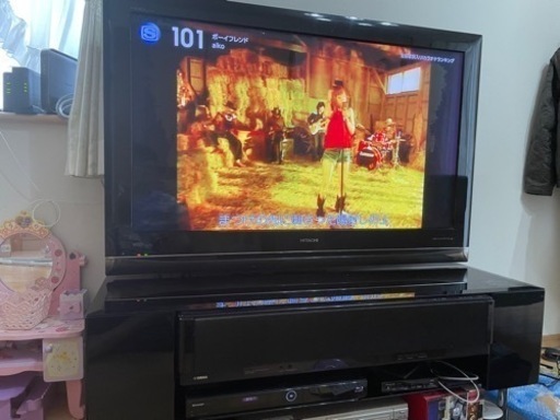 日立プラズマ46インチ ヤマハスピーカーテレビ台