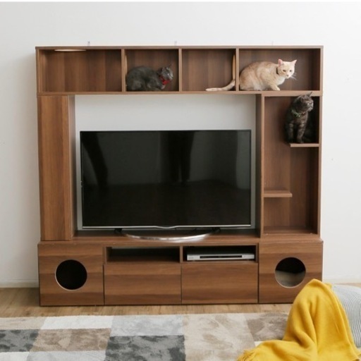 LOWYA　テレビ台　収納付き　キャットウォーク