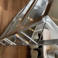 ステンレス隙間引出ラック 幅12cm ロータイプ DS95 frames&sons キッチンワゴン アジャスター付き キッチンすきま収納 隙間収納 すき間収納 隙間ラック
