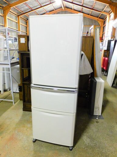 MITSUBISHI 三菱電機 ミツビシ 3ドア冷凍冷蔵庫 自動製氷機能付き MR-C34Z-W1 335L