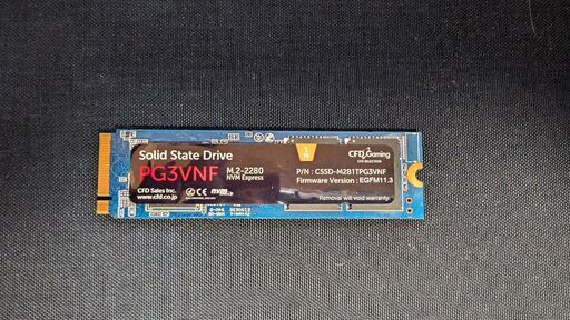 【完動品】CFD M.2 SSD 1TB　CSSD-M2B1TPG3VN　説明欄追記