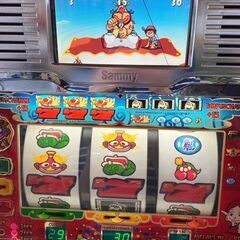 パチスロ実機 ハクション大魔王S 4号機 コイン必要 サミー ドアキー・設定キー 付 A-TYPE 動作OK! スロット ☆札幌市 白石店 