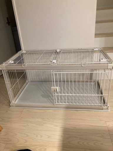 ペットケージ　犬用　白