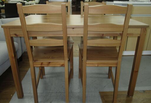 R536 IKEA JOKKMOKK ヨックモック テーブル＆チェア4脚, アンティーク 