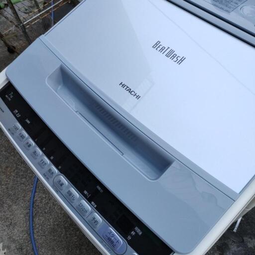 HITACHI/日立 7.0㎏洗濯機 2018年製 ビートウォッシュ BW-V70C 家電 洗濯 簡易乾燥付 生活家電 洗濯機