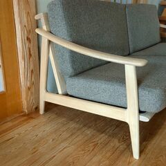 超美品A☆定価155,000円◆crosstime 179 sofa(クロスタイムソファー)◆中古 天然木製 2～3P 高級家具 即売れ人気シリーズ【熊本県内送料無料/離島不可】