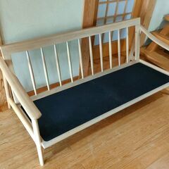 超美品A☆定価155,000円◆crosstime 179 sofa(クロスタイムソファー)◆中古 天然木製 2～3P 高級家具 即売れ人気シリーズ【熊本県内送料無料/離島不可】