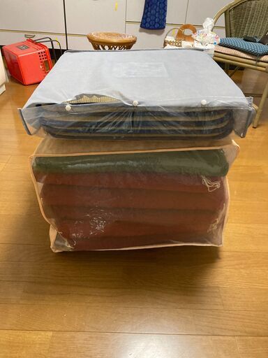 値下げします→座布団（茣蓙式5枚＋赤座布団5枚＋緑1枚、計11枚）