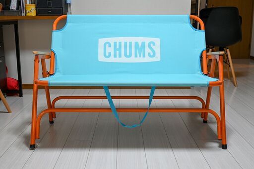 【受付終了】チャムスのベンチ「おしゃれなアウトドアブランドCHUMS」キャンプやバーベキューがしたくなる夏！アウトドアグッズを買うなら今！屋外でも映えるブルーが可愛いベンチで、周りと差がつくこと間違いなしです！