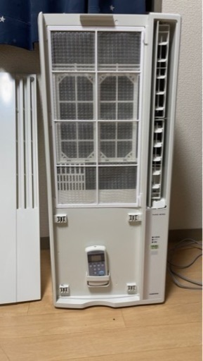 【2021年製】コロナ 窓用エアコン ウィンドウエアコン リモコン 窓枠付 美品！2021年製コロナ窓枠エアコン 美品 2021年製】コロナ 窓