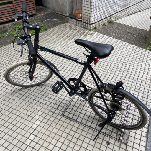 20インチ　自転車　七段切り替え　ミニベロ　小径　黒