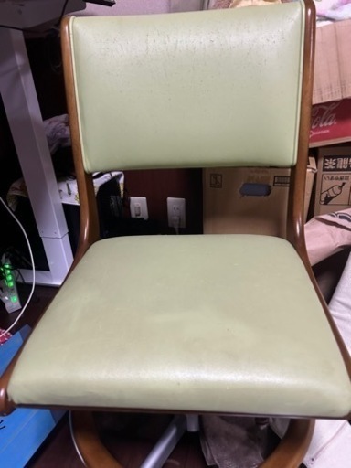 カリモク［中古］勉強机セット