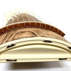 ◇和琴◇13弦琴 全長183cm 琴柱／口前カバー／丸袋付き【引き取り歓迎】