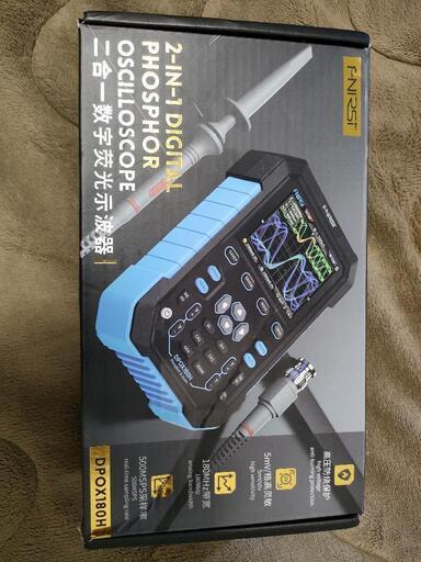 FNIRSI-DPOX180H 2チャンネル デジタルオシロスコープ 信号発生器 アナログ帯域幅 180mhz ハンディオシロ