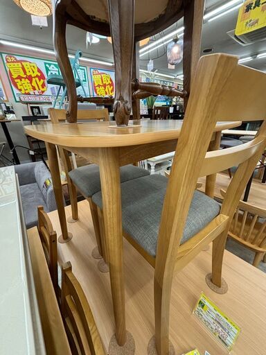 ✨タンスのゲン✨3点ダイニングセット✨大川家具✨天然木✨テーブル✨イス✨966✨