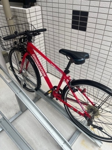 ブリヂストン自転車　赤