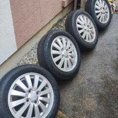 受付中 155/65r14 ダイハツ アルミホイールタイヤセット 4本