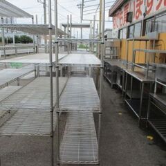 タニコー　tanico　エレファントシェルフ　メタルラック　幅1800　奥行450　【引き取り限定】