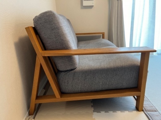 引き取り限定】無印 ソファ本体木製フレーム 引き取り限定】ソファ本体