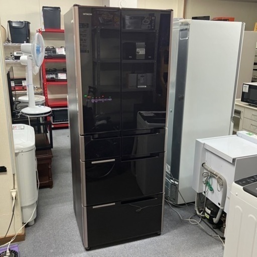 北海道　帯広　冷蔵庫　HITACHI ノンフロン冷凍冷蔵庫  R-G4800D 475L  日立 2014年製　モノココ