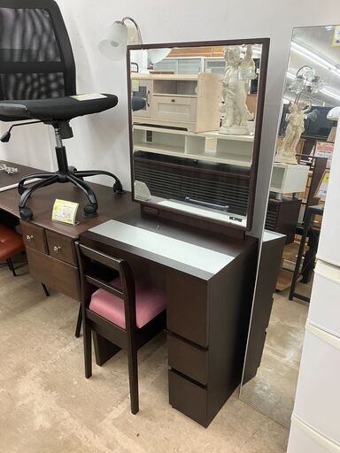 大塚家具 ドレッサー 鏡台 dresser ライト付き化粧台\nNo.1266● ※現金、クレジット、スマホ決済対応