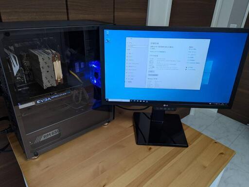 ゲーミングPC i5-7600k GTX1070 デュアルモニター付き