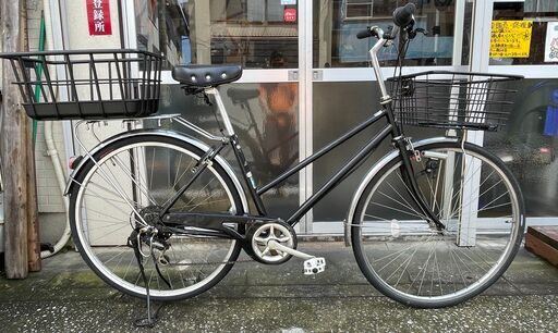 クレジット•分割払い可　◆店主私物の自転車です。　激安！・お買い得！　LEDオートライト装備・7段変速　27インチ・シティ車　通常よりも坂道に強い仕様